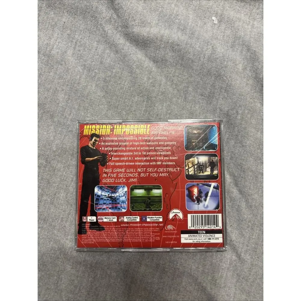 Mission: Impossible (Sony PlayStation 1, 1999) CIB